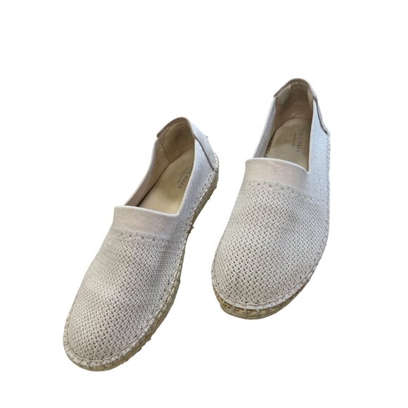 Cole Haan Womens Tan Espadrille Slip-On Loafers Flats Size 8B SKU 8408 - Picture 12 of 13